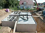Kellerbau im Rahmen von Abriss- und Neubauarbeiten