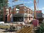 Erdgeschossmauerwerk im Neubau